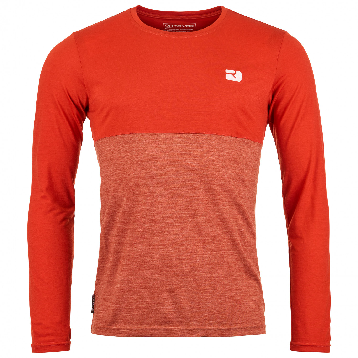 

Рубашка из мериноса Ortovox 150 Cool Logo L/S, цвет Cengia Rossa