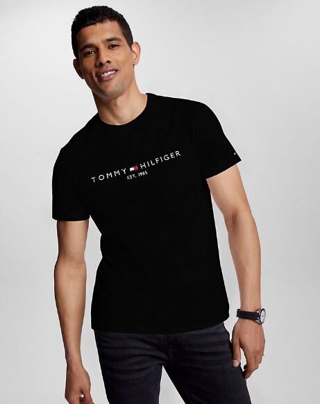 

Футболка с логотипом Tommy Hilfiger, черный