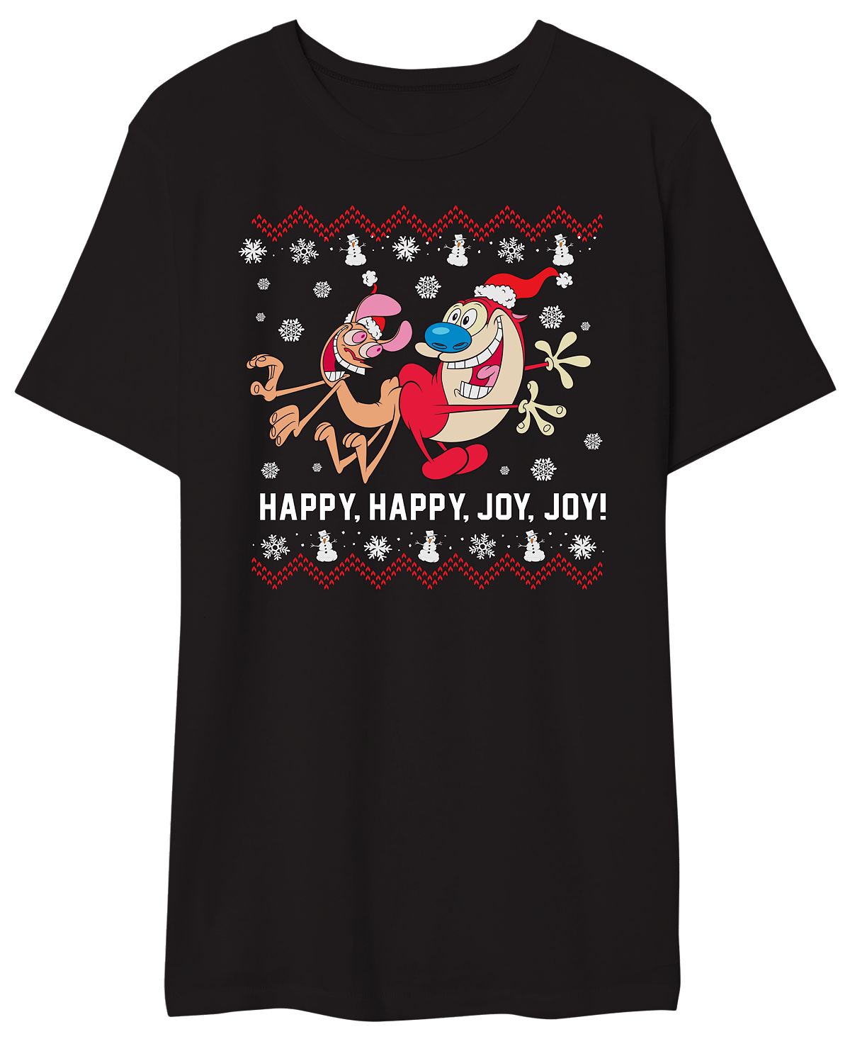 Мужская футболка с графическим рисунком happy happy joy joy AIRWAVES, мульти