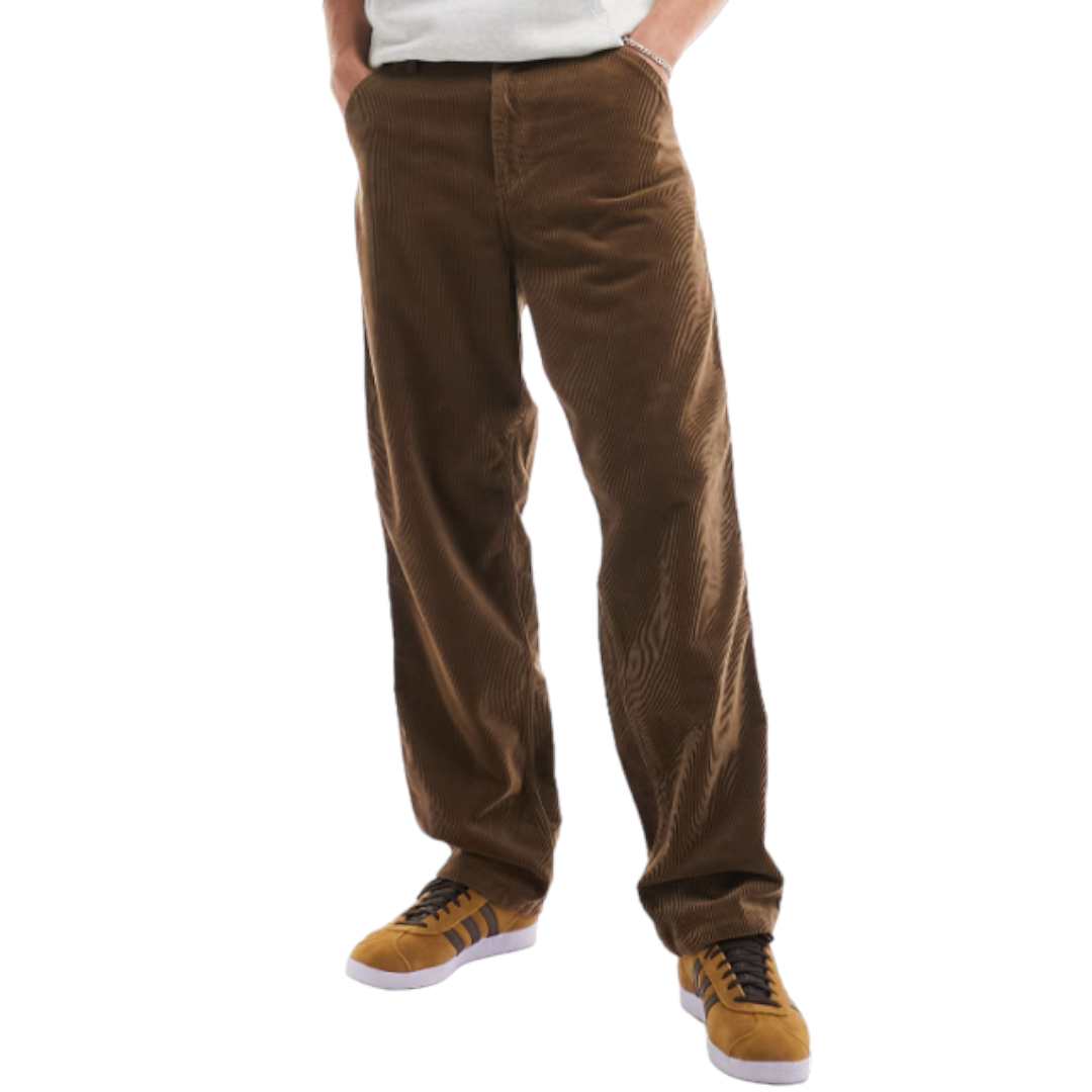 Брюки Carhartt WIP Single Knee Corduroy Relaxed Straight, коричневый брюки uniqlo corduroy relaxed fit коричневый