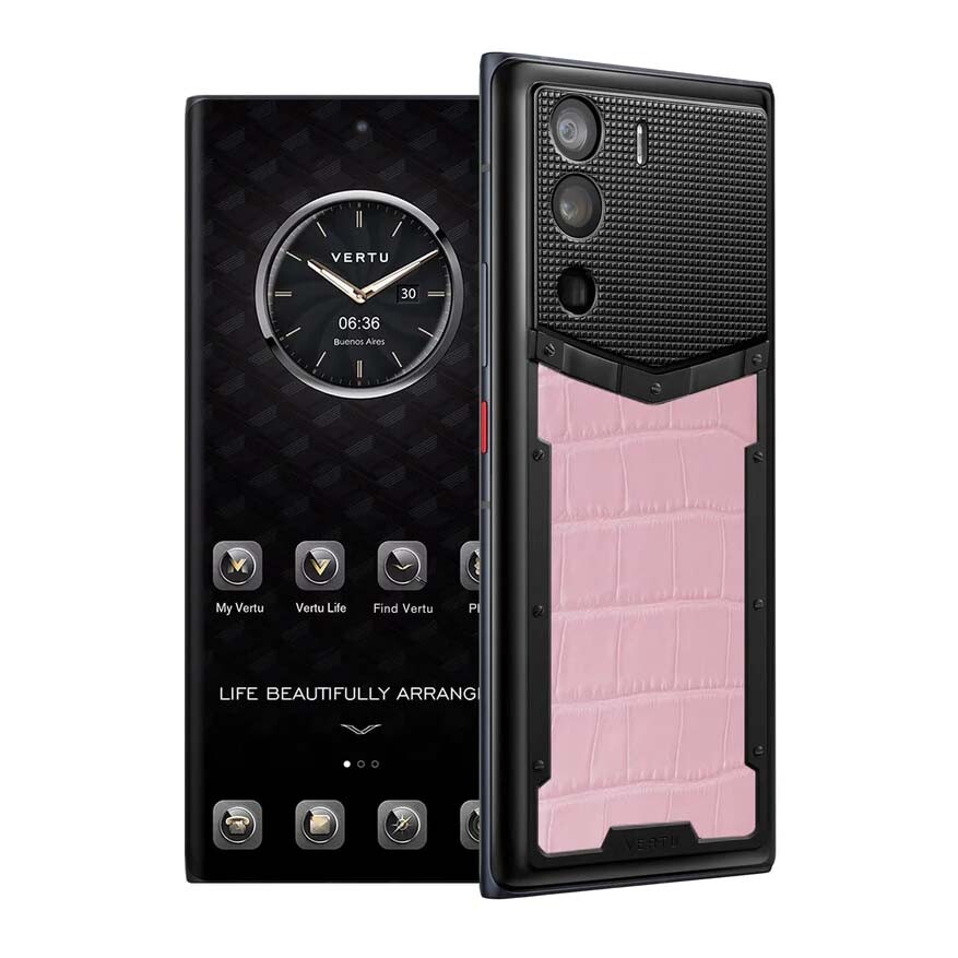 

Смартфон Vertu Metavertu Alligator 12Гб/512Гб, 2 Nano-SIM, черный/розовый