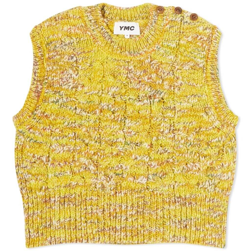 

Жилет YMC Farrow Tank Knit, желтый