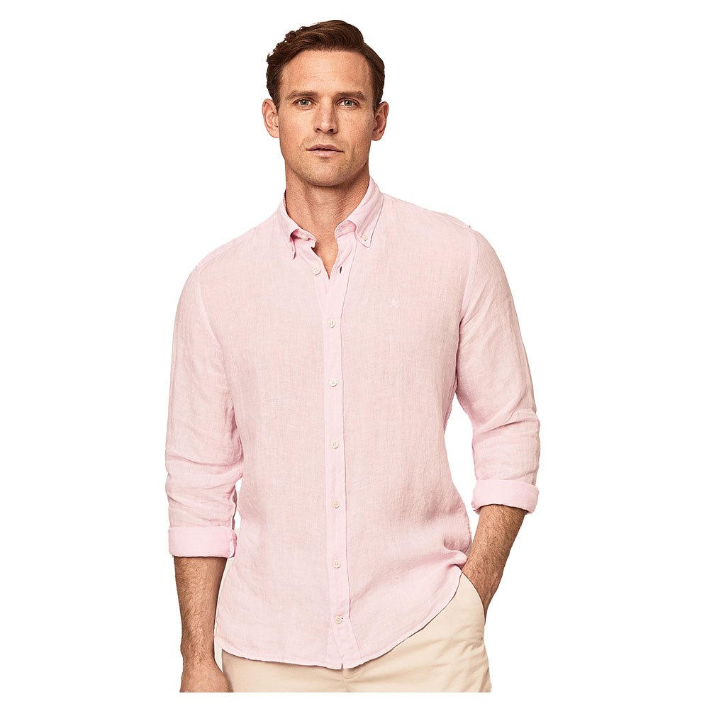 Рубашка Hackett Garment Dyed B, розовый
