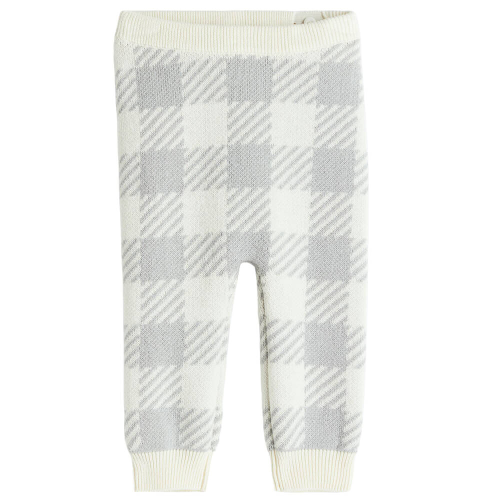 

Леггинсы H&M Jacquard-knit Cotton, светло-серый
