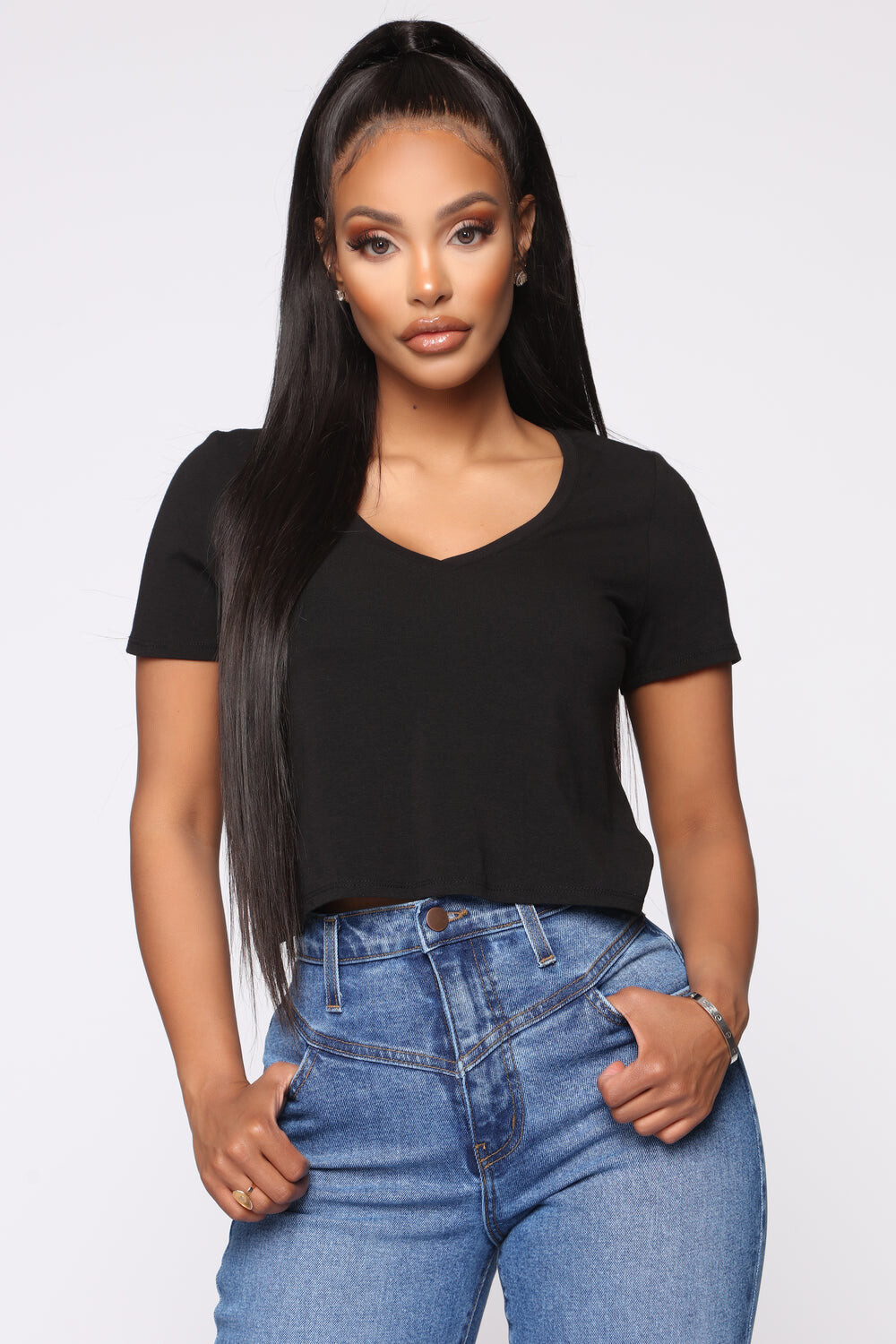

Топ Fashion Nova AY34882, черный