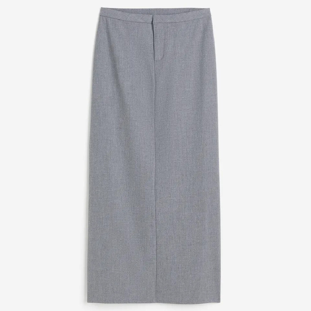 

Юбка H&M Eleganter Maxirock aus Twill, серый