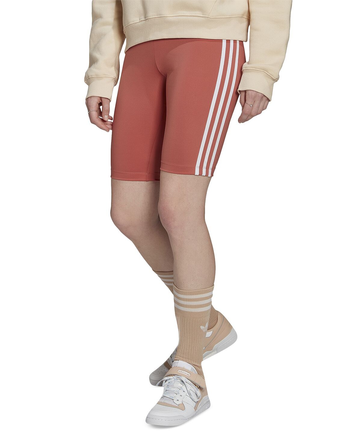 

Женские байкерские шорты с высокой талией primeblue adidas, мульти