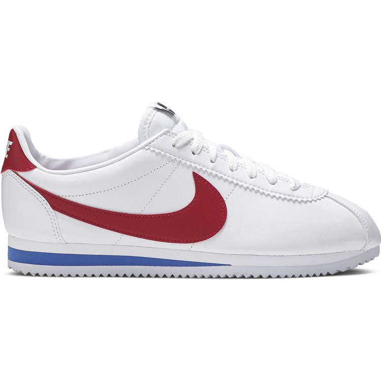 Кроссовки Nike Wmns Classic Cortez Leather 'White Red', белый кроссовки wmns classic leather white lilac glow reebok белый