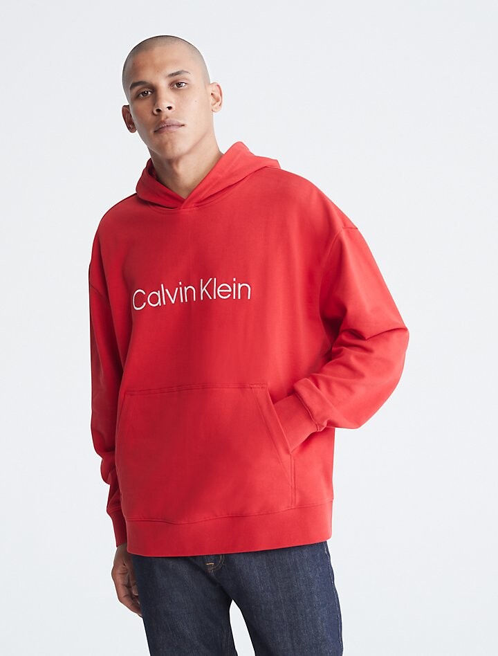 

Толстовка Calvin Klein Relaxed Fit Standard Logo, красный