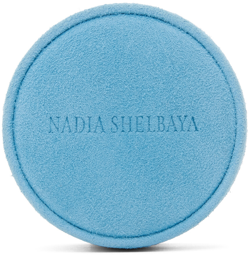 

Синий замшевый футляр для ювелирных изделий Nadia Shelbaya