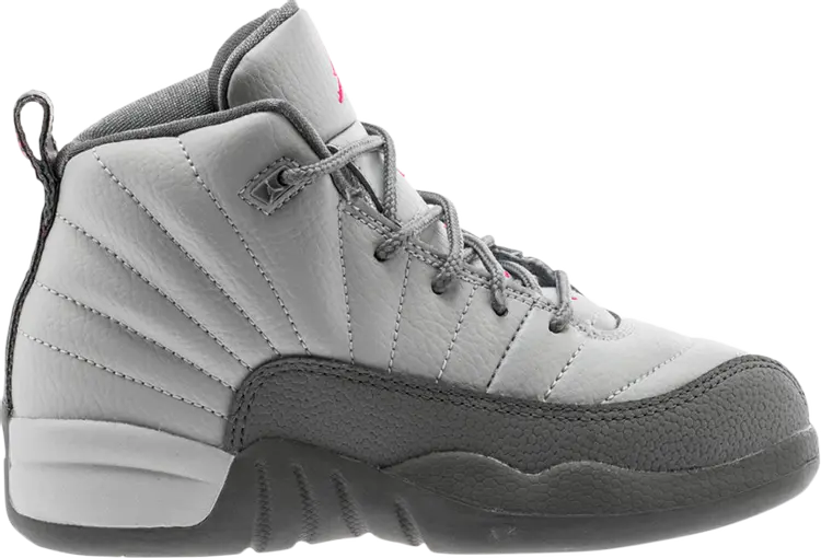 Gray and pink jordan 12 sale