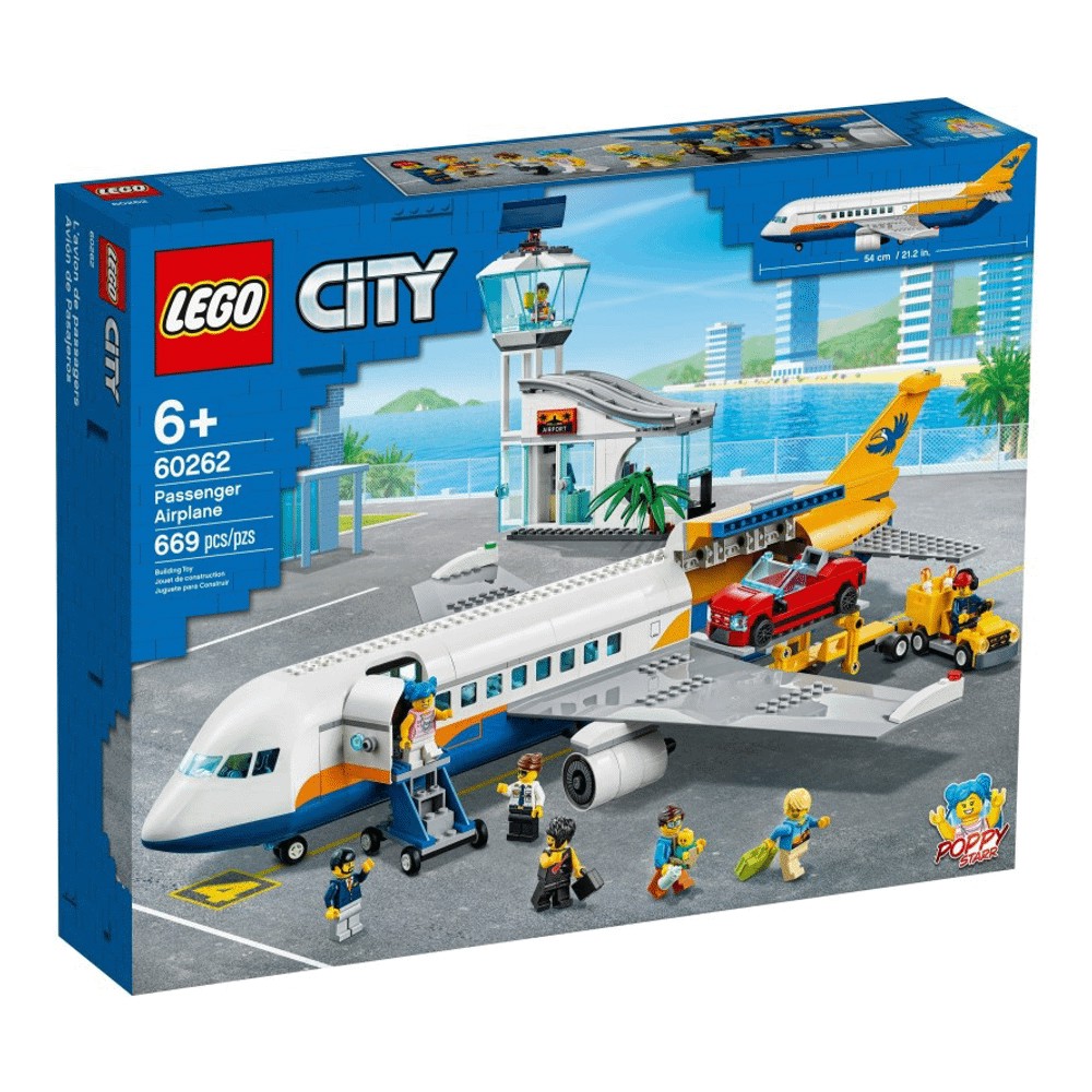 Конструктор LEGO City 60262 Пассажирский самолет конструктор пассажирский экспресс поезд lego 60337 city