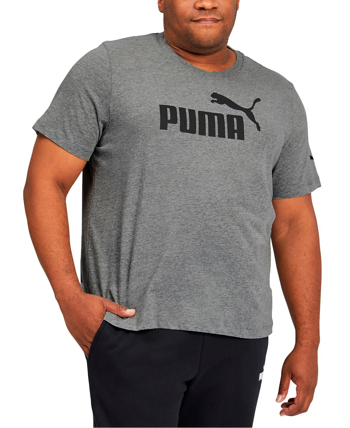 

Мужская футболка с логотипом big and tall Puma, серый