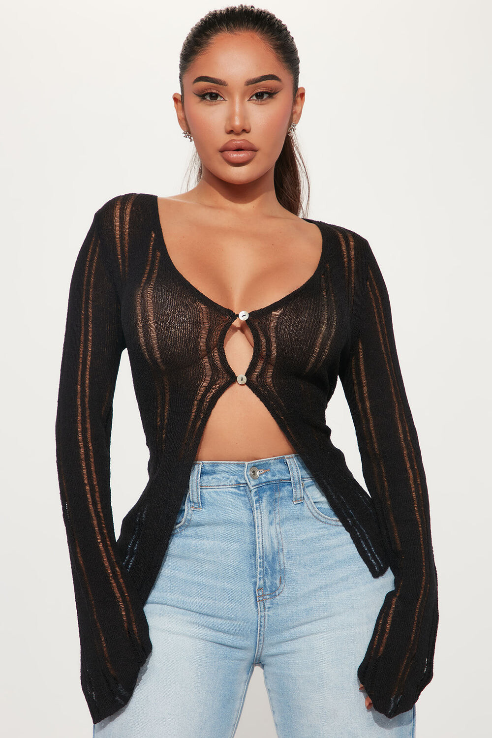 

Топ Fashion Nova T50337, черный