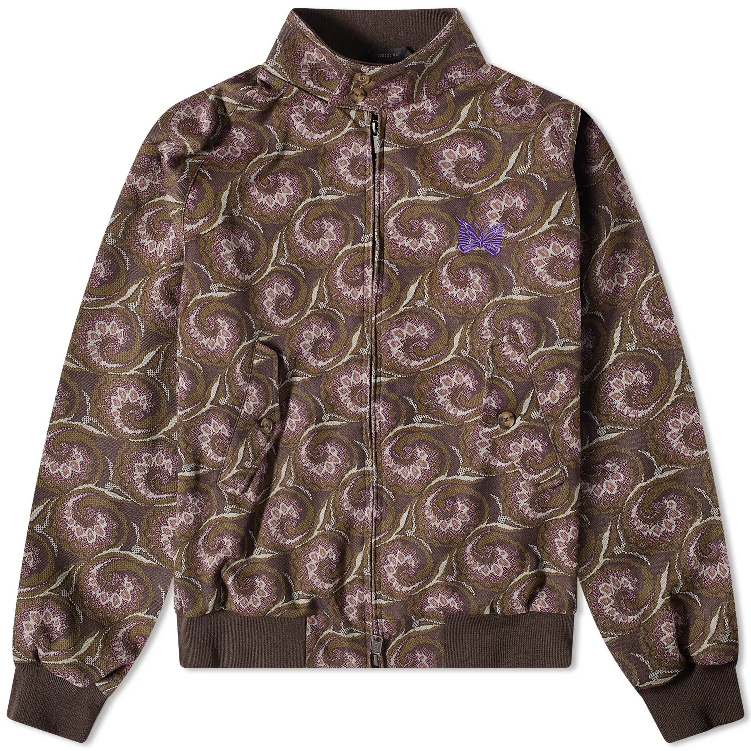 

Жакет Baracuta X Needles Jacquard Af G9 Harrington, фиолетовый, коричневый