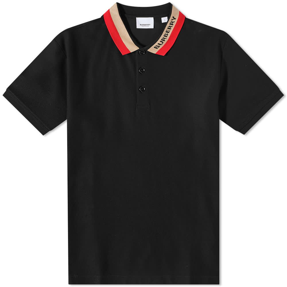 

Футболка Burberry Edney Polo, Черный