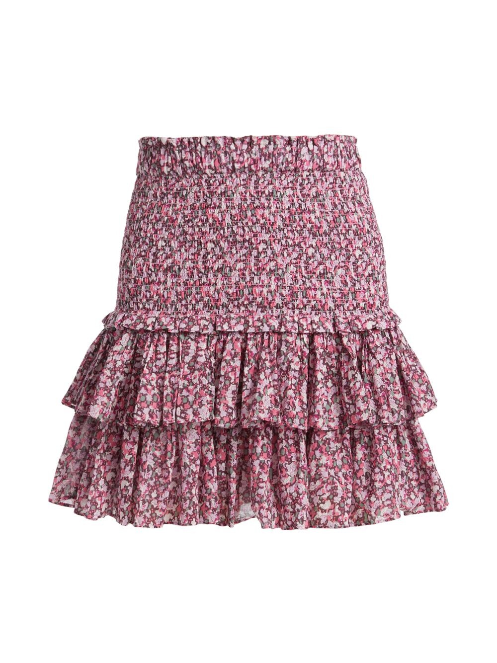 

Присборенная мини-юбка Naomi из смесовой шерсти Isabel Marant Étoile, розовый
