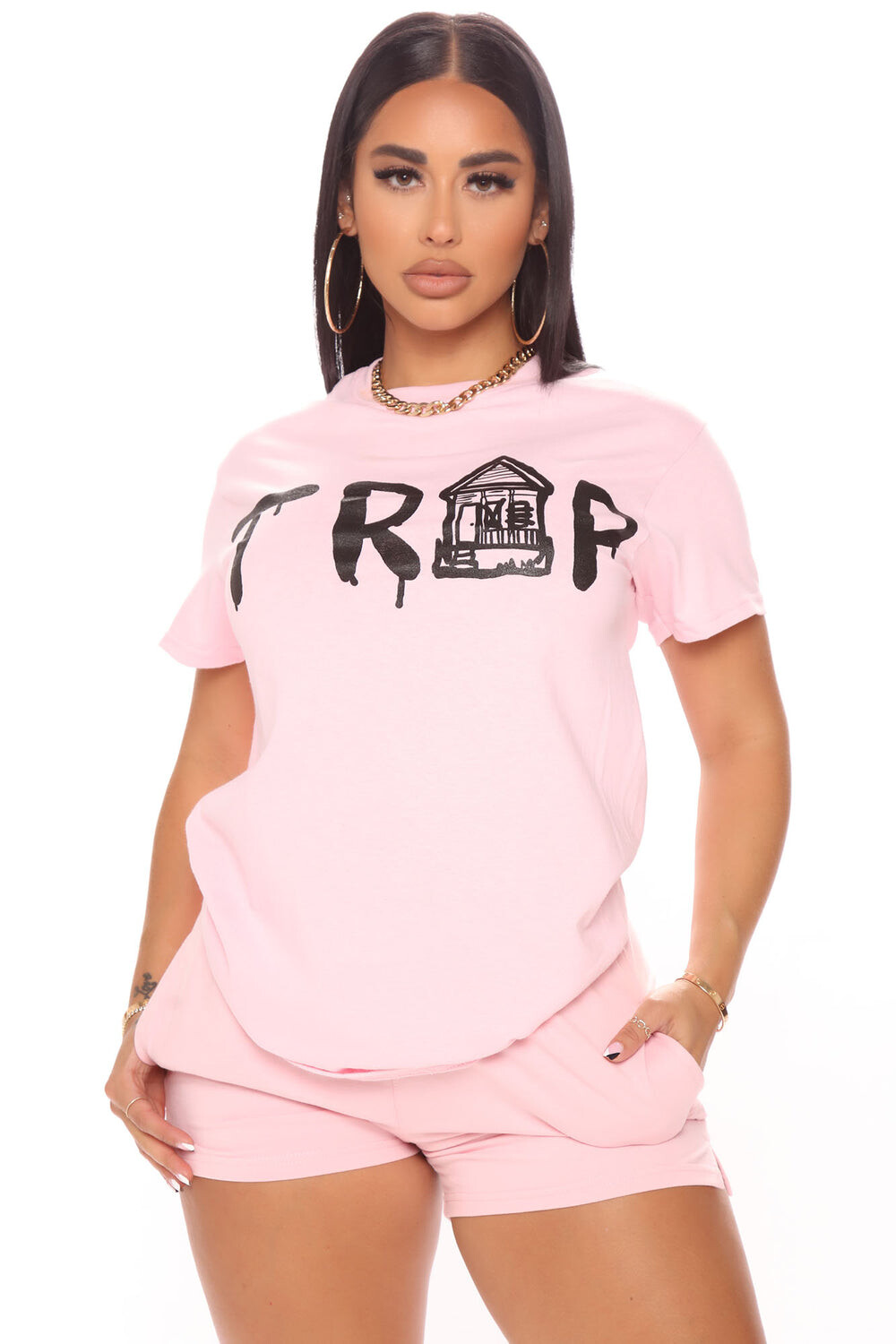 

Топ Fashion Nova MGA1278, розовый