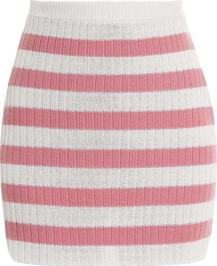 

Юбка Balmain Short Striped Knitted Skirt 'Pink', розовый