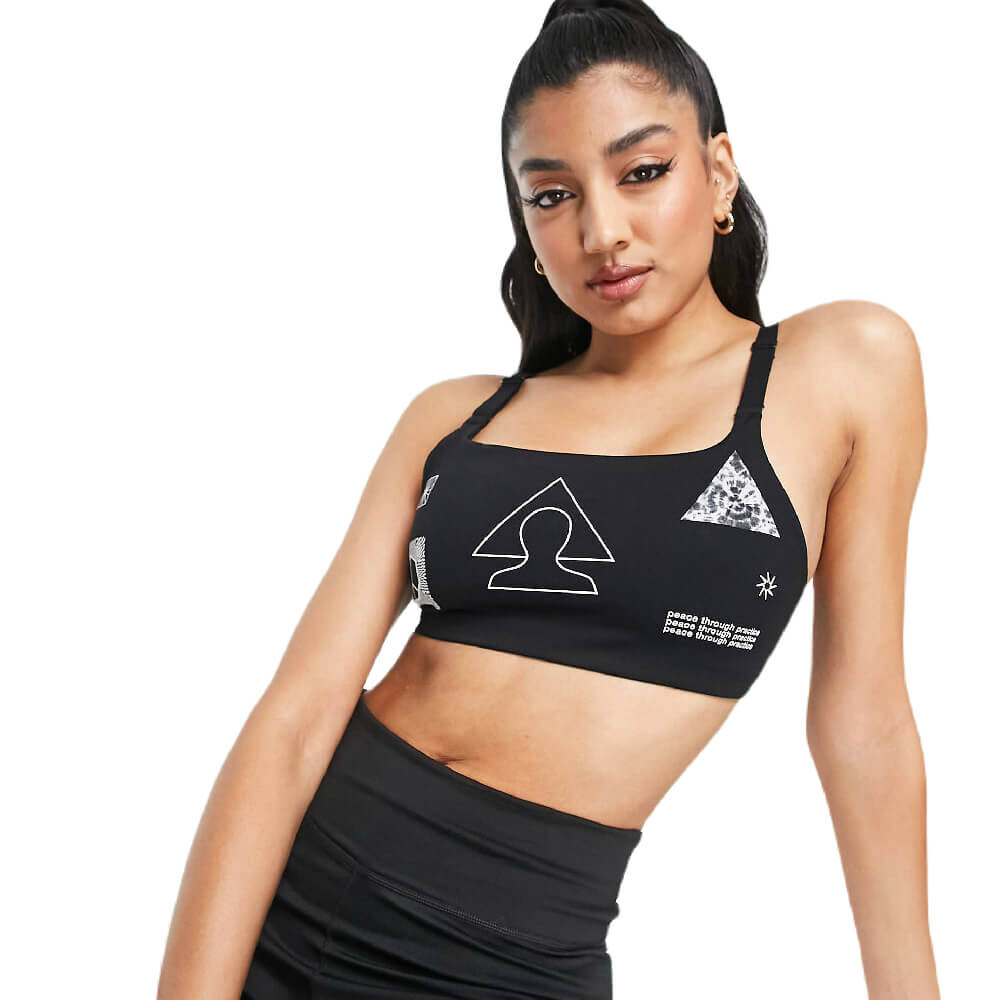 

Топ Nike Yoga Indy GRX Dri-FIT Light Support Suports, черный