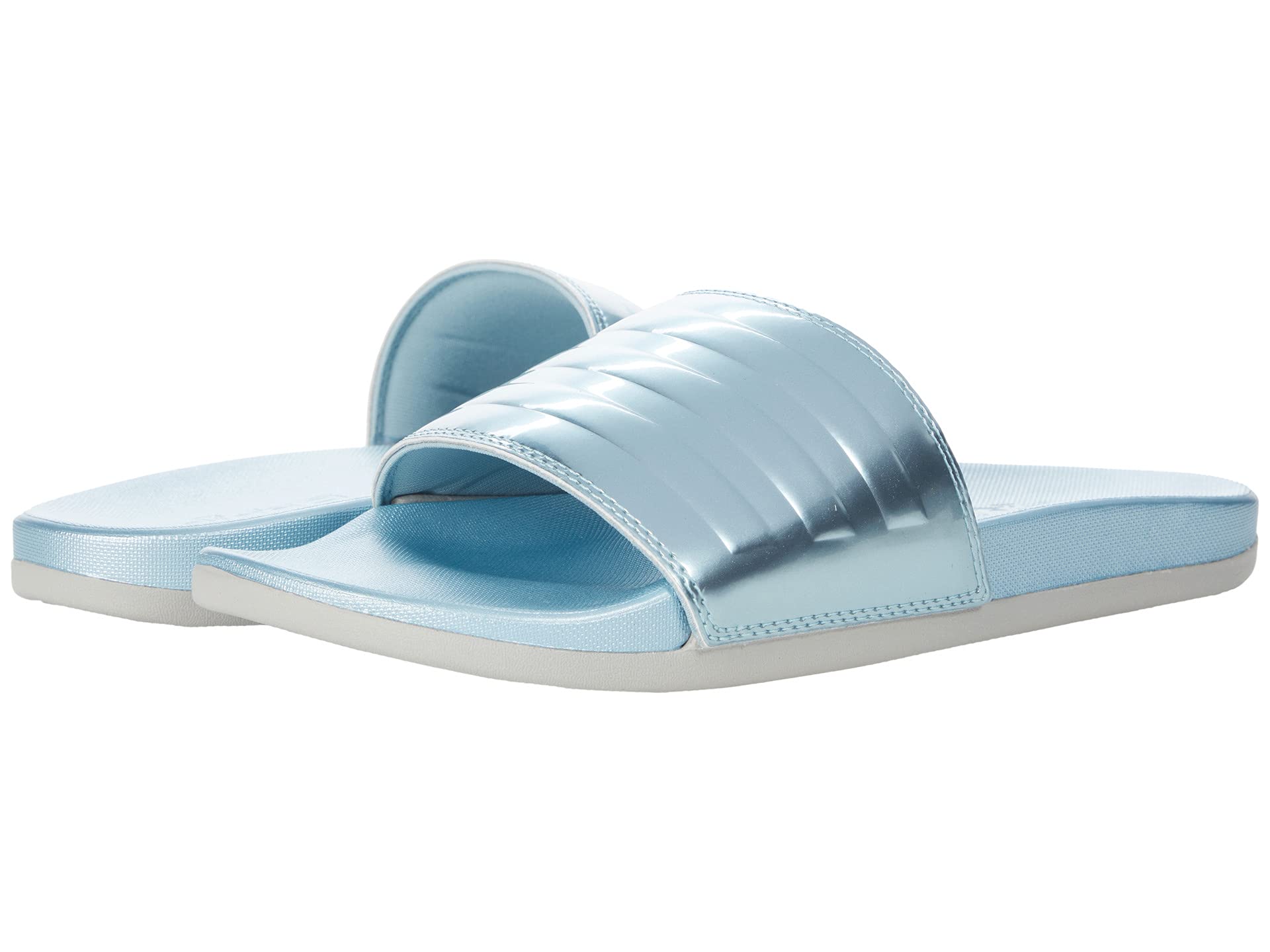 Сандалии Adidas Adilette Comfort Slides, голубой сандалии adidas adilette comfort slides цвет vision metallic vision metallic grey