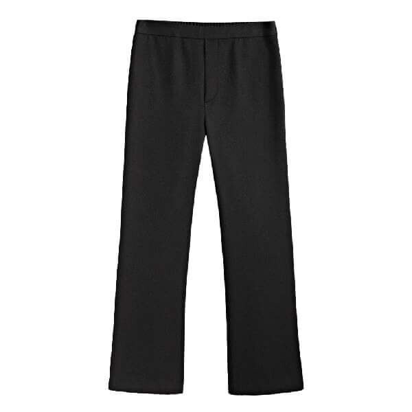 

Брюки Massimo Dutti Wool Blend Kick Flare, черный