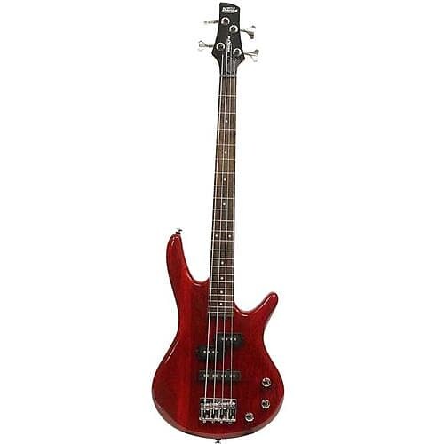 

Бас-гитара Ibanez miKro Series GSRM20, прозрачная красный
