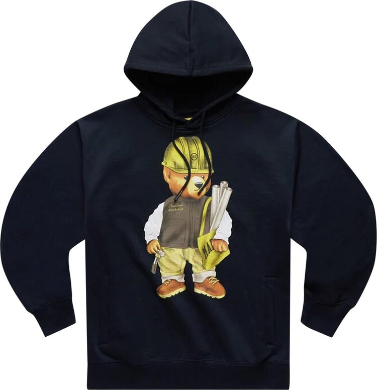

Худи Market Workshop Bear Hoodie Navy, синий