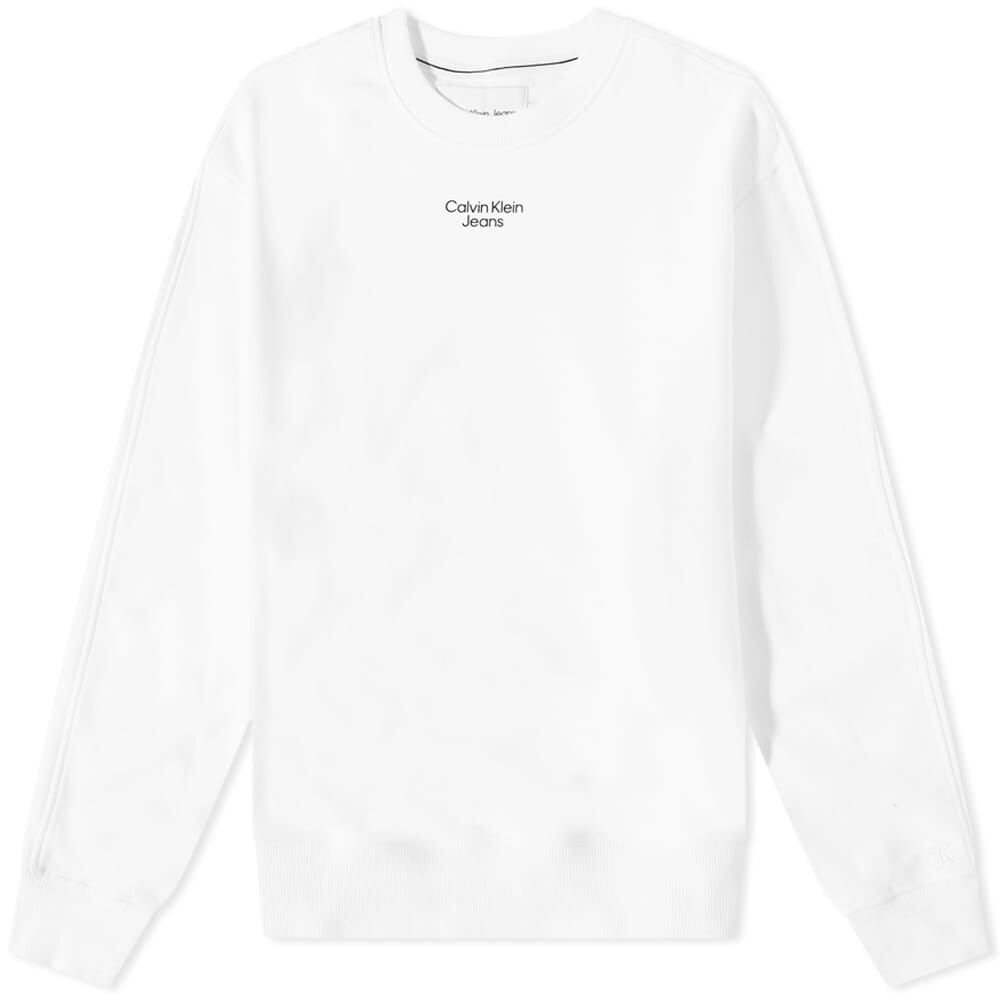 

Джемпер Calvin Klein Stacked Logo Crew Sweat, Белый