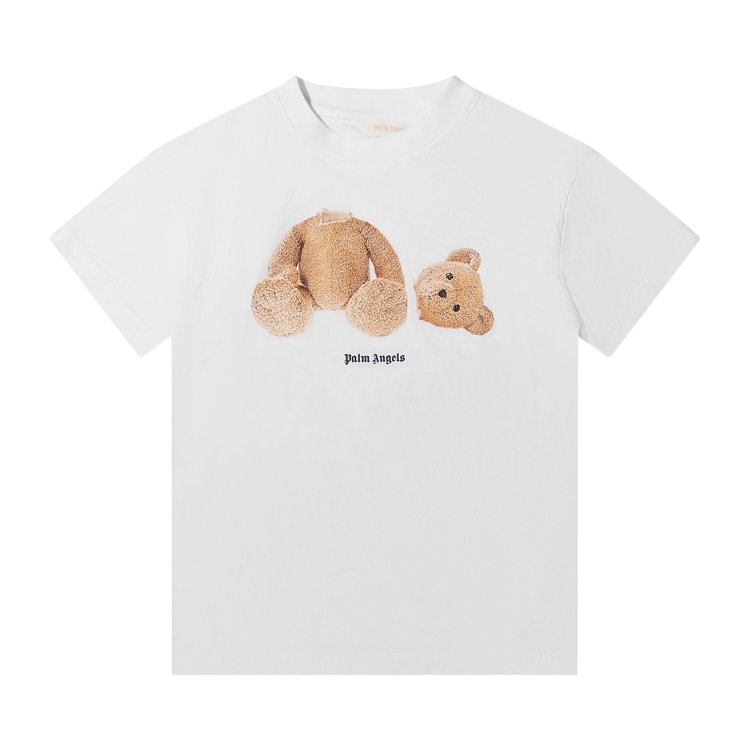 Футболка Palm Angels Pa Bear Classic Tee 'White/Brown', белый - фото