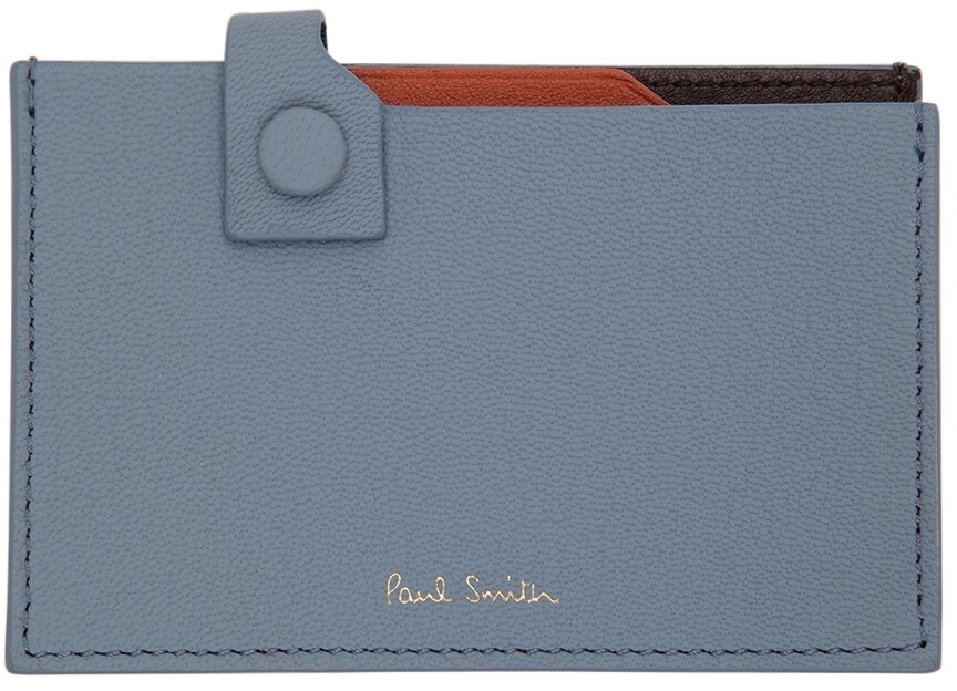

Синий бумажник с вкладкой из козьей кожи Paul Smith
