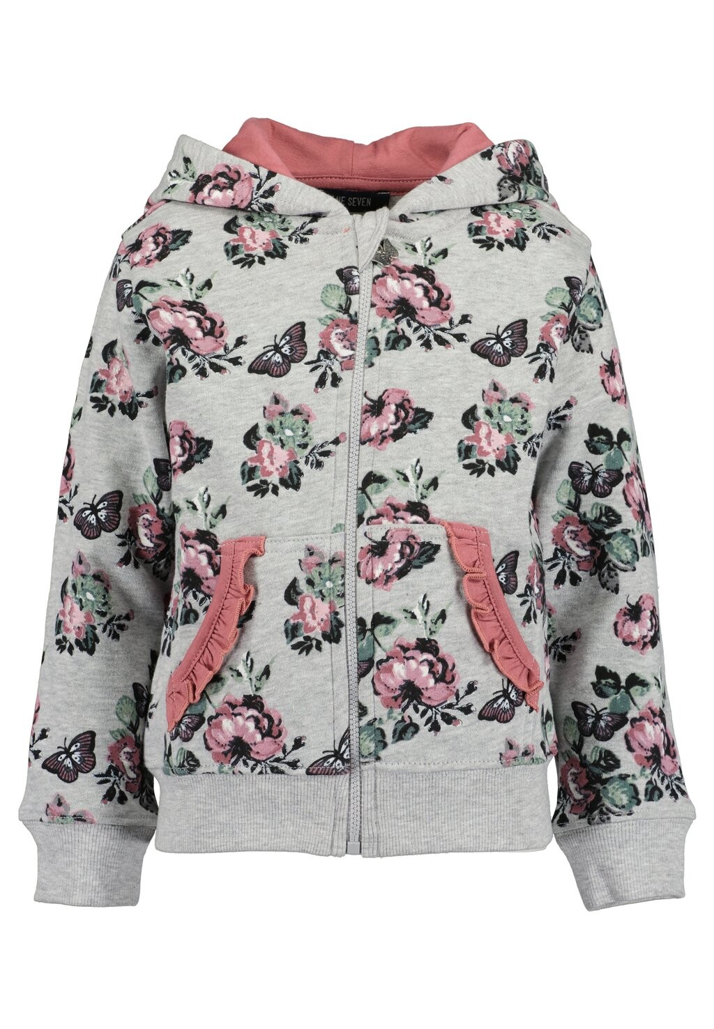 

Толстовка на молнии Roses Blue Seven, цвет nebel