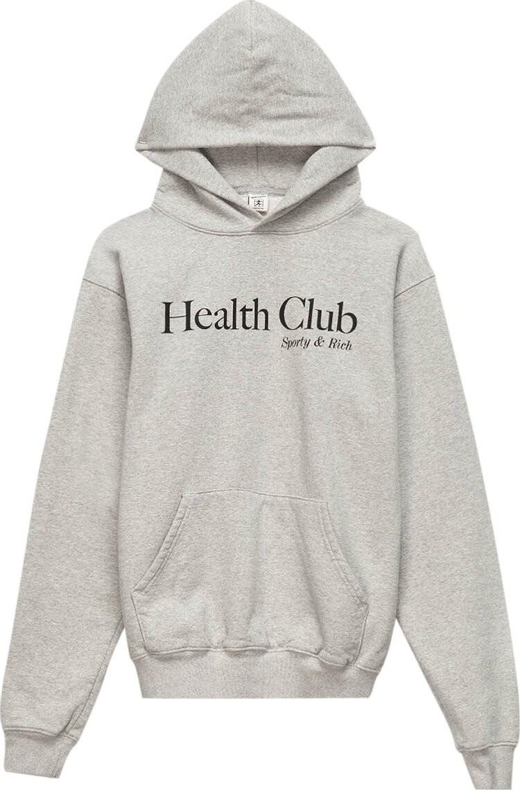 

Футболка Sporty & Rich Health Club T-Shirt 'Heather Grey', серый