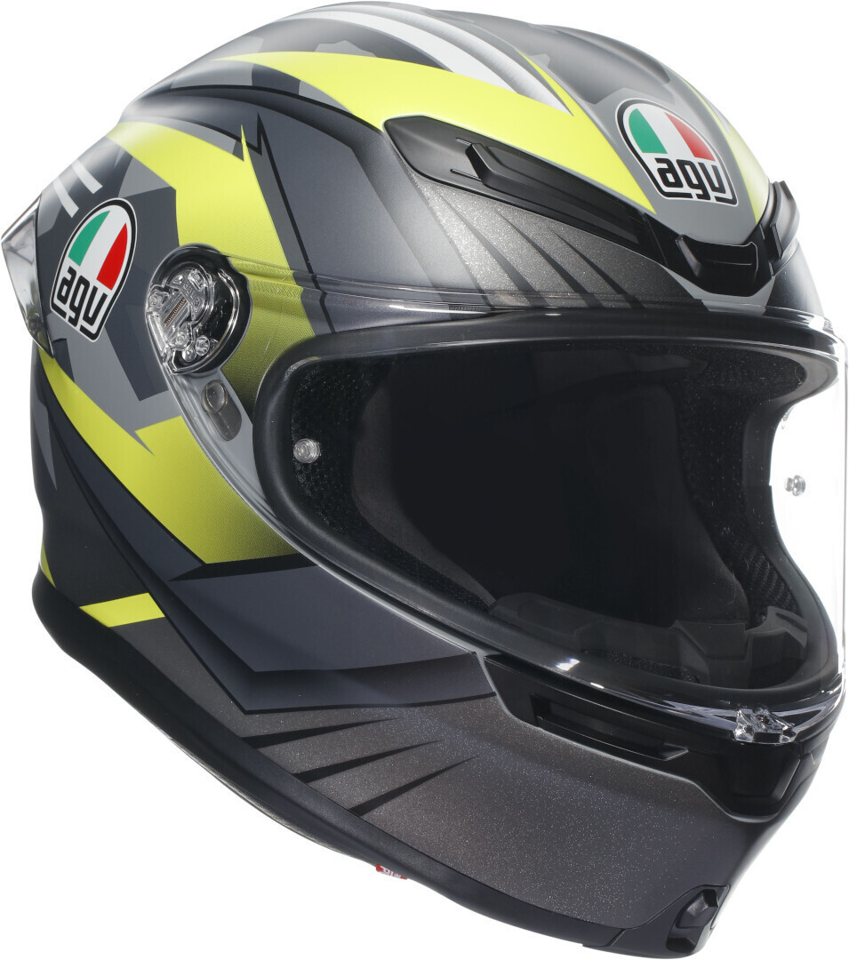 

AGV K-6 S Excite Шлем, серый/желтый