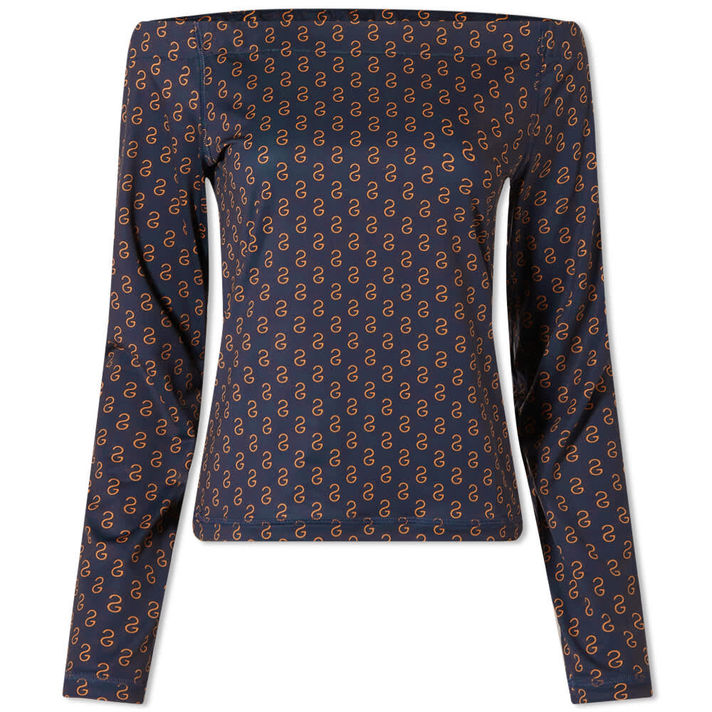 

Топ Stine Goya Perry Off Shoulder Logo Top