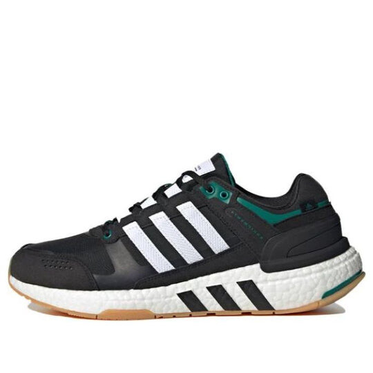 

Кроссовки Adidas Equipment+ 'Black White Green' ID4166, черный