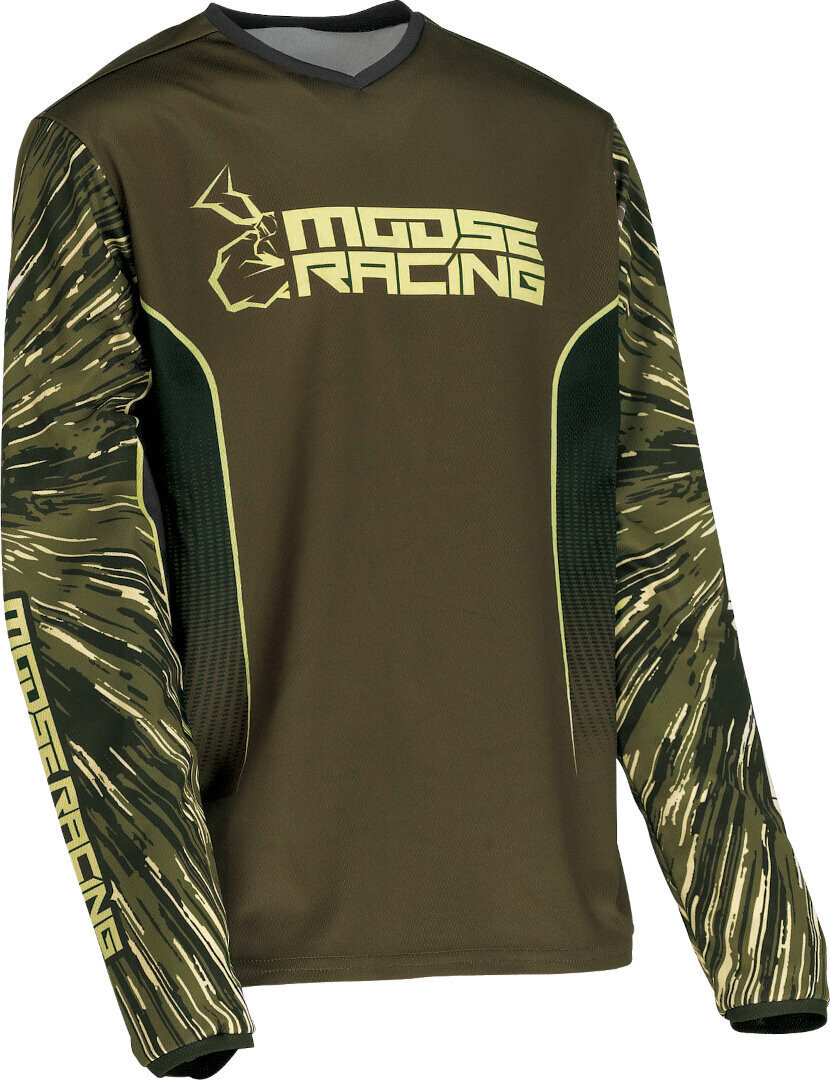 

Джерси Moose Racing Agroid 2022 молодежный мотокросс, темно-зеленый