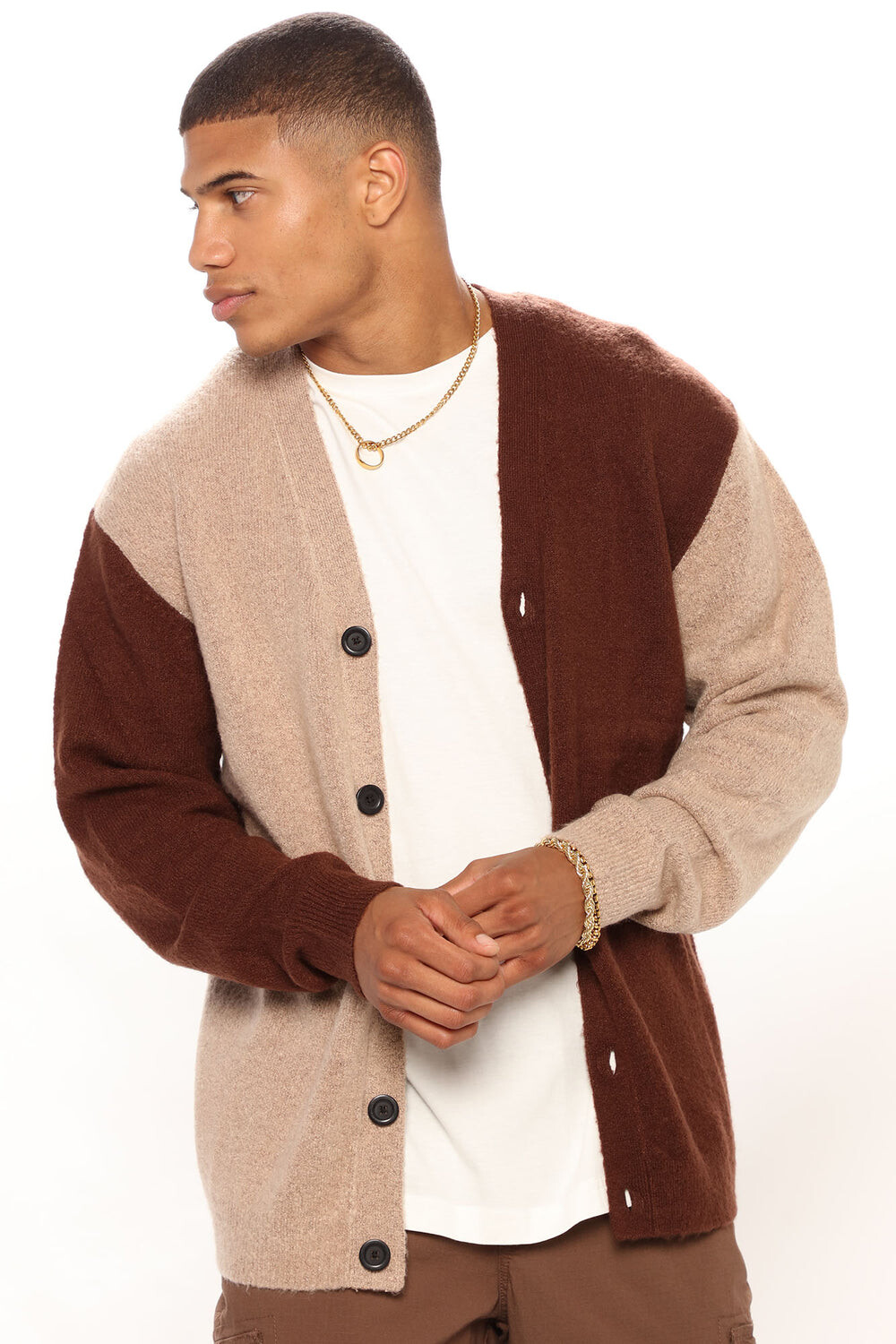 

Кардиган Fashion Nova 1SWEATER313N, коричневый