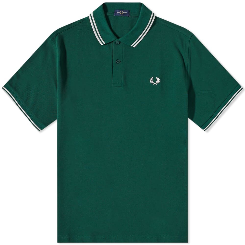 

Футболка Fred Perry Slim Fit Twin Tipped Polo, Зеленый