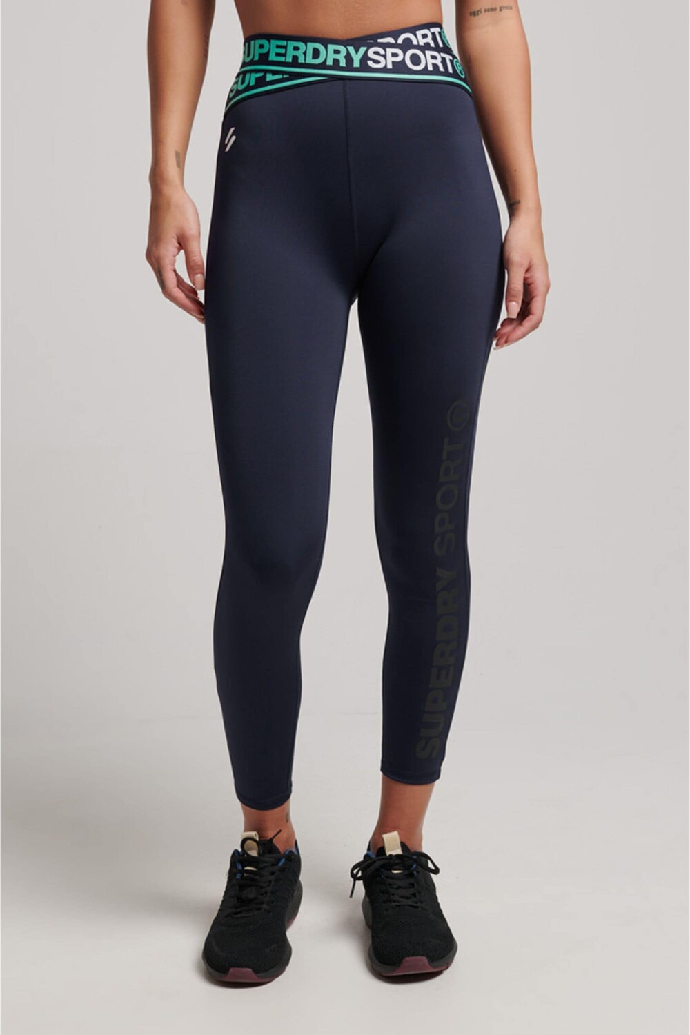 

Леггинсы Sport Cross 7/8 тренировочные Superdry, синий