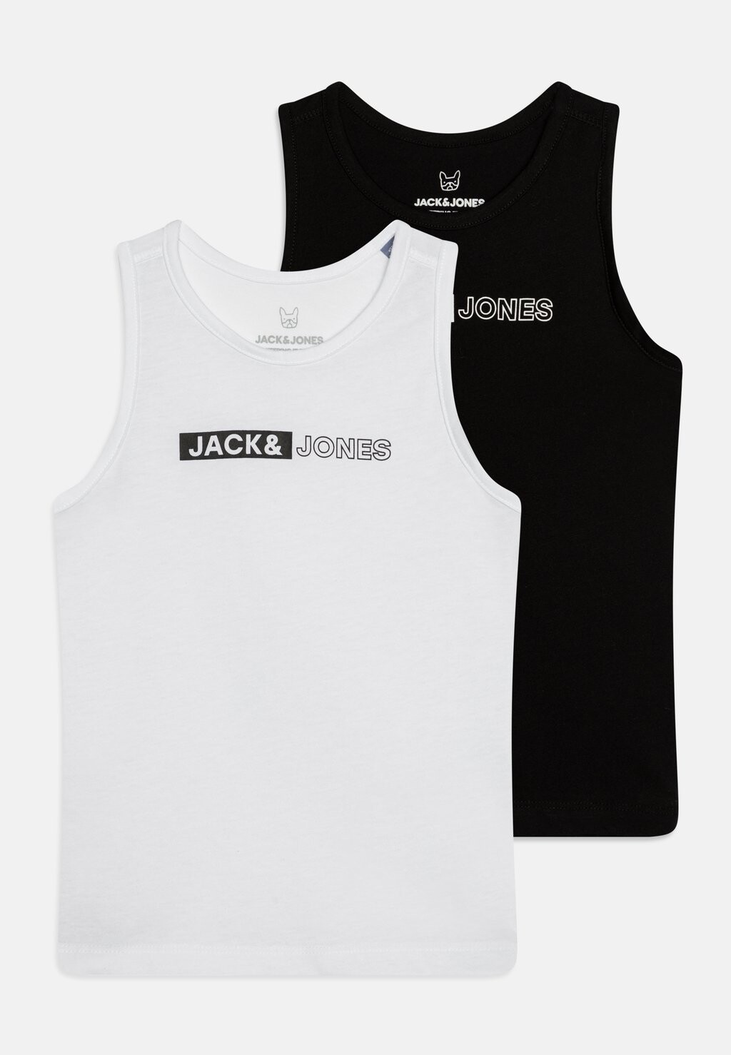 

Топ JCOZ SPORT LOGO 2 PACK Jack & Jones Junior, цвет white/black