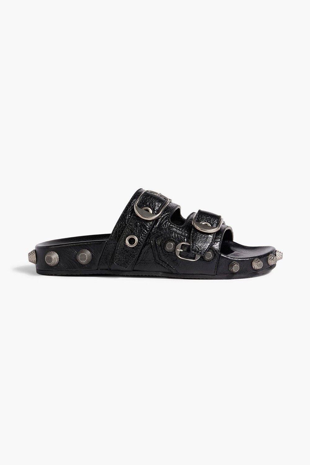 

Босоножки Carole из фактурной кожи с декором BALENCIAGA, черный