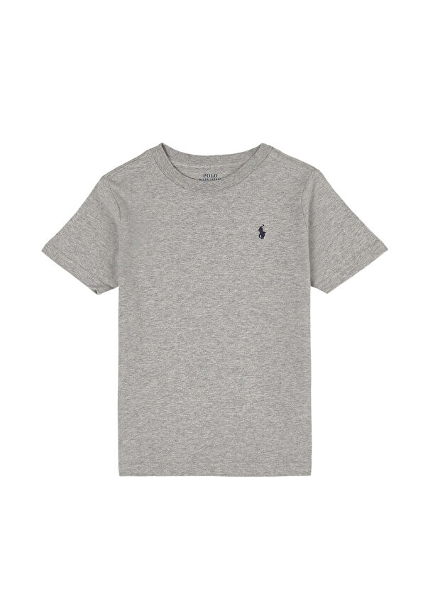 

Серая футболка для мальчика с вышитым логотипом Polo Ralph Lauren