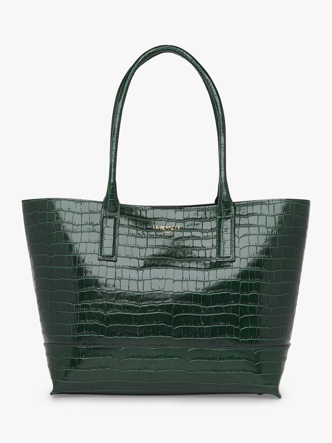 

Кожаная большая сумка LKBennett Lacey, лесной цвет