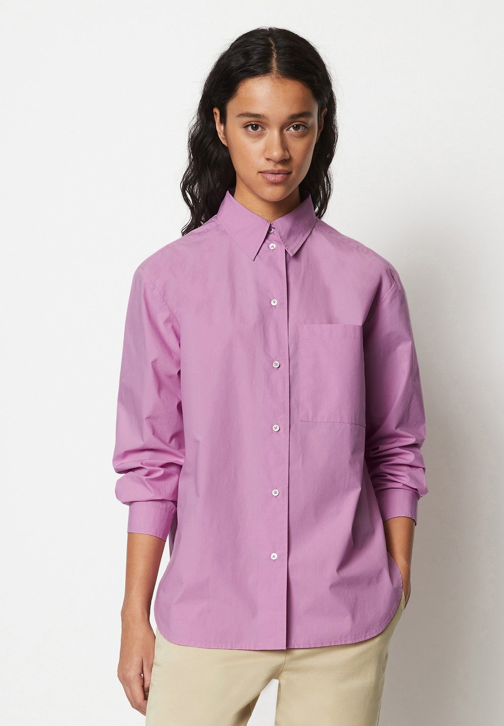 Блузка-рубашка AUS ORGANIC POPELINE Marc O'Polo, цвет berry lilac