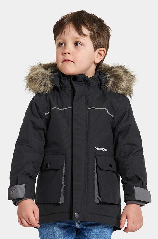 Детская зимняя куртка Didriksons KURE KIDS PARKA, черный