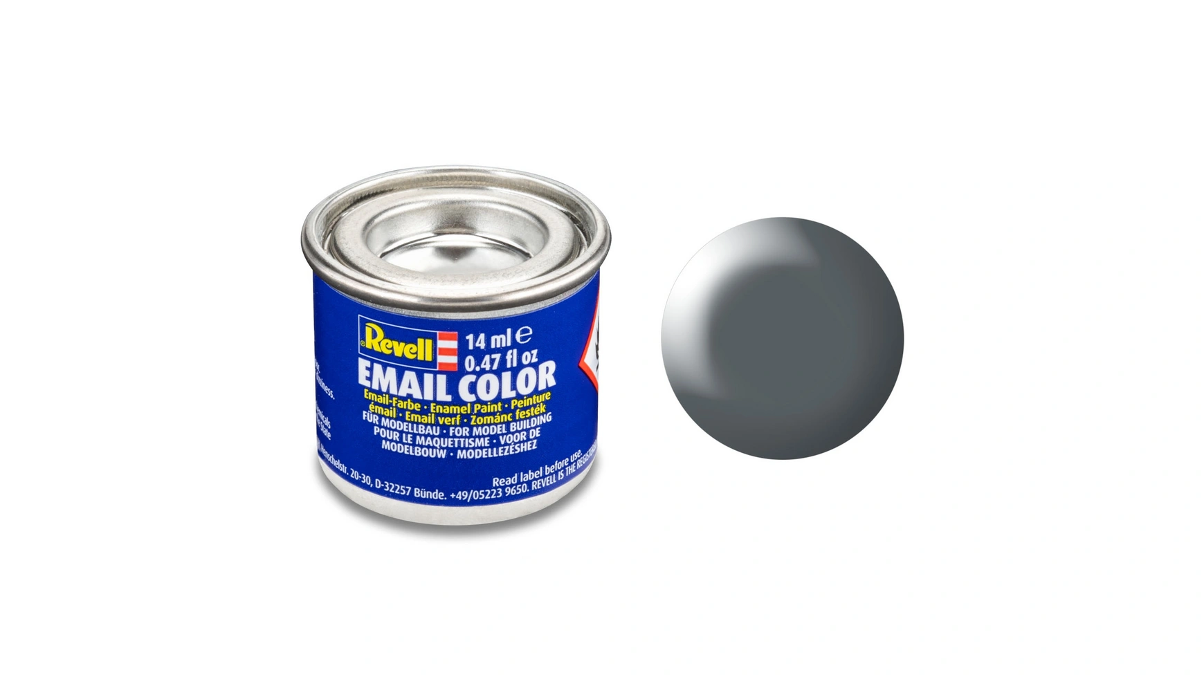 

Revell Email Color Темно-серый, полуматовый, 14 мл, RAL 7012