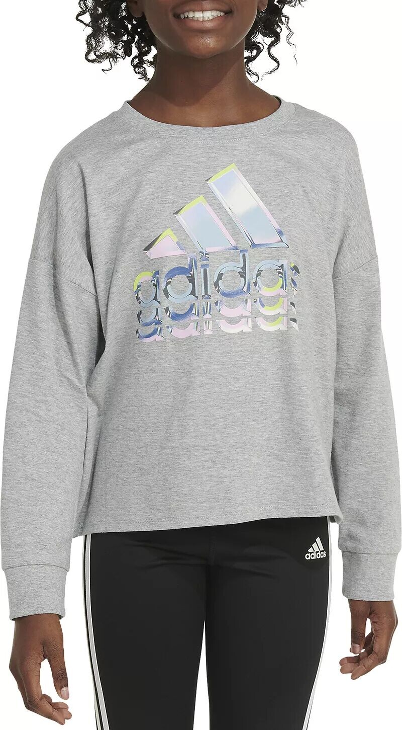 

Футболка Adidas с длинными рукавами, серый