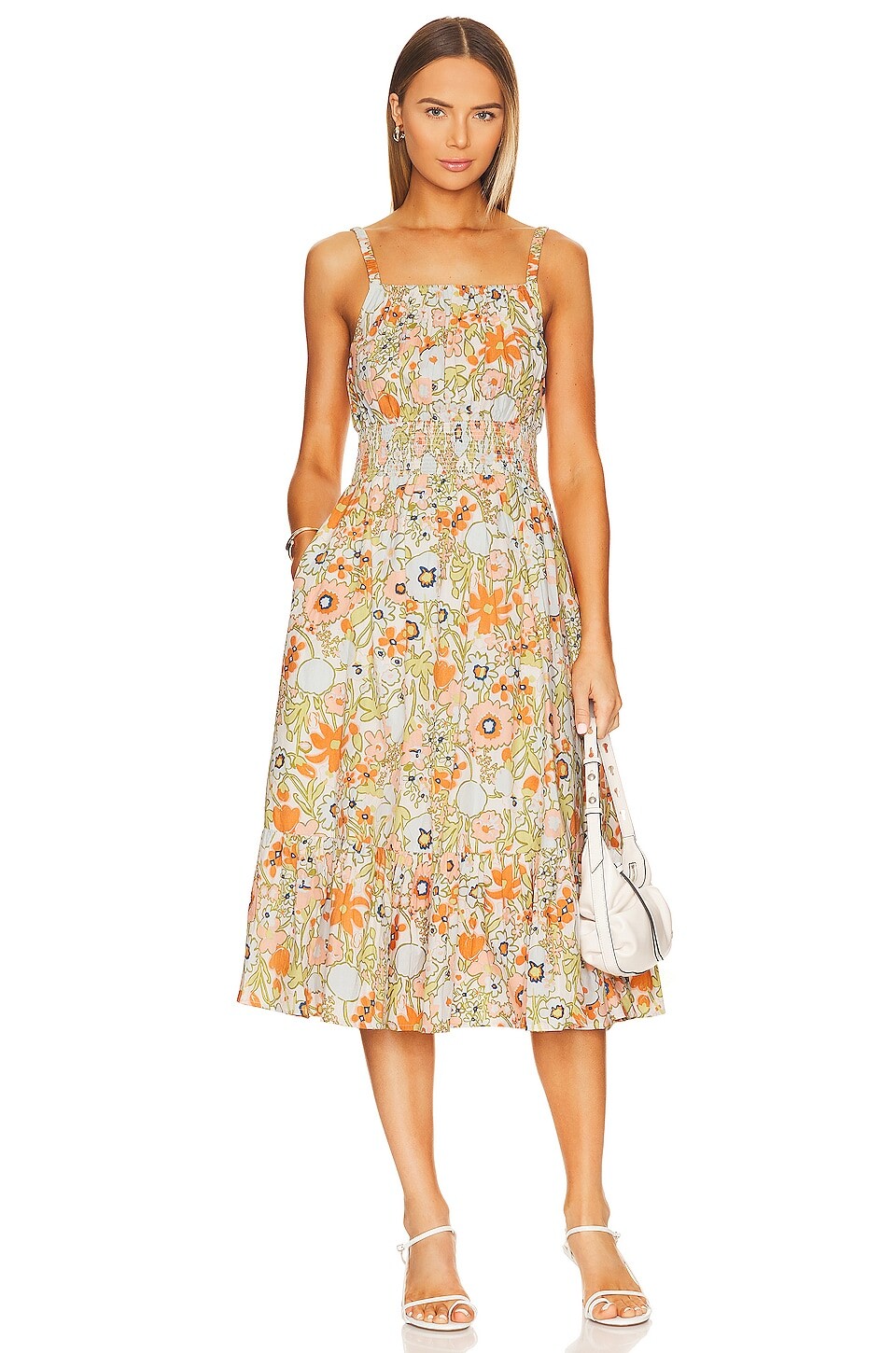 

Платье миди Cleobella Patrice, цвет Retro Floral
