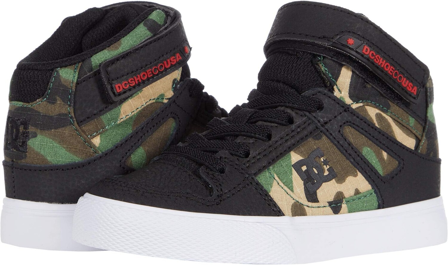 

Кроссовки Pure High-Top EV DC, цвет Black/Flames